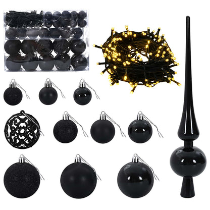 Albero di Natale Artificiale con Palline 150 cm 150 LED | homemem39