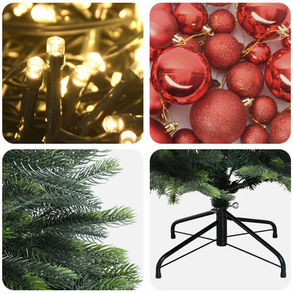 Albero di Natale Artificiale con Palline 120 cm 150 LED | homemem39