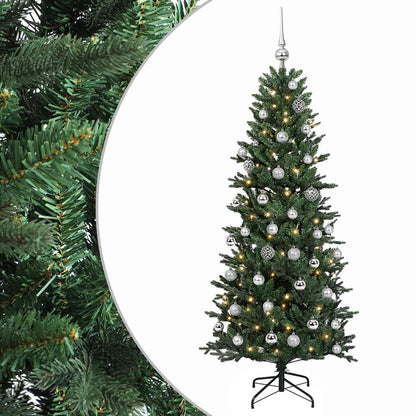 Albero di Natale artificiale con palline 150 cm 150 LED | homemem39