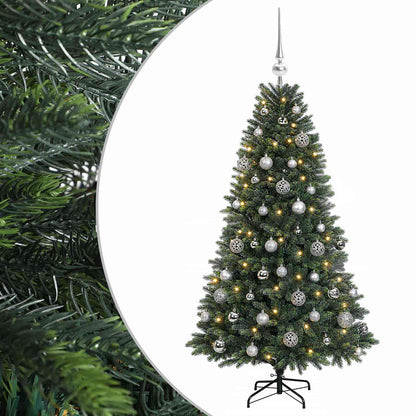 Albero di Natale Artificiale con Palline 150 cm 150 LED