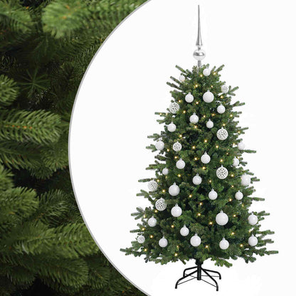 Albero di Natale artificiale con palline 120 cm 150 LED | homemem39