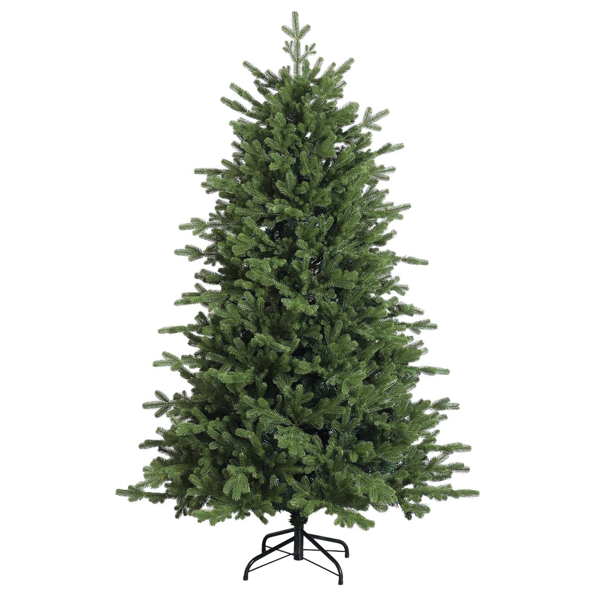 Albero di Natale artificiale con palline 120 cm 150 LED | homemem39