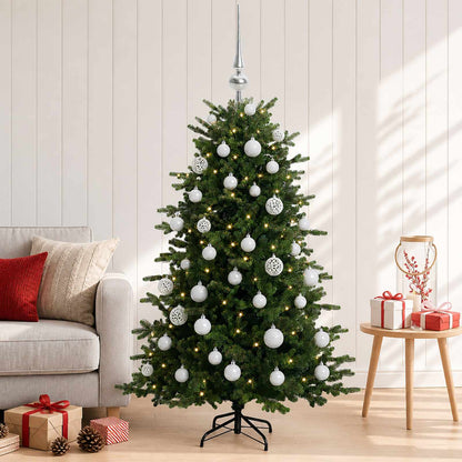 Albero di Natale artificiale con palline 120 cm 150 LED | homemem39