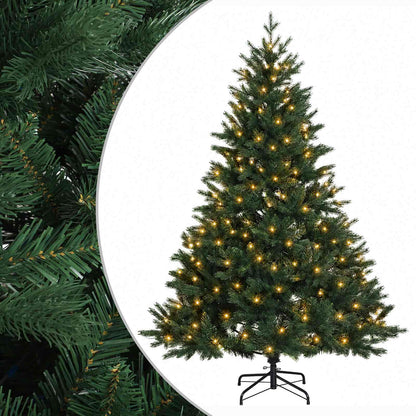 Albero di Natale Artificiale con Rami Pieghevoli 180 cm 300 LED