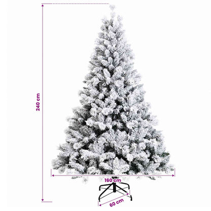 Albero di Natale Artificiale con Rami Pieghevoli 240 cm 300 LED | homemem39