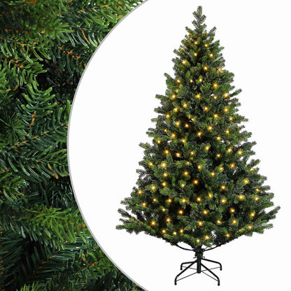 Albero di Natale Artificiale con Rami Pieghevoli 240 cm 300 LED