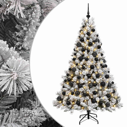 Albero di Natale Artificiale con Palline 180 cm 300 LED