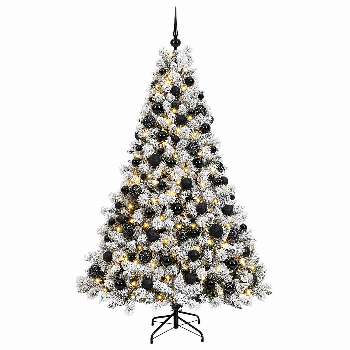 Albero di Natale Artificiale con Palline 180 cm 300 LED