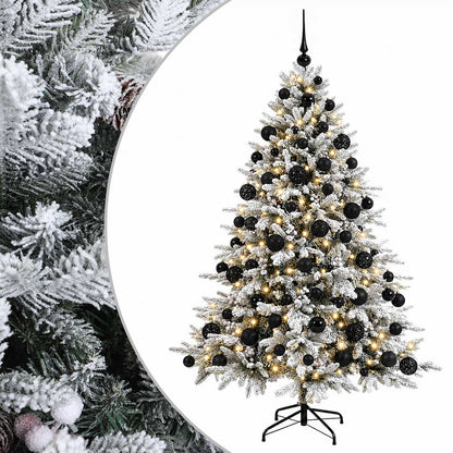 Albero di Natale artificiale con palline 210 cm 300 LED | homemem39