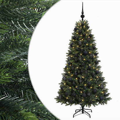 Albero di Natale Artificiale con Palline 180 cm 300 LED