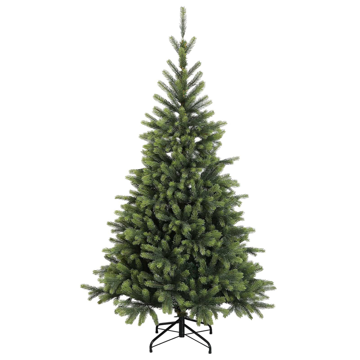 Albero di Natale artificiale con palline 210 cm 300 LED