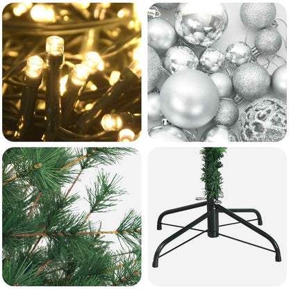 Albero di Natale artificiale con palline 240 cm 300 LED | homemem39