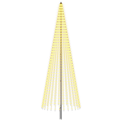 Albero di Natale LED 385 cm 1148 LED Bianco caldo Ferro Nero