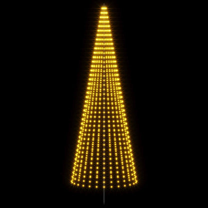 Albero di Natale LED 385 cm 1148 LED Bianco caldo Ferro Nero