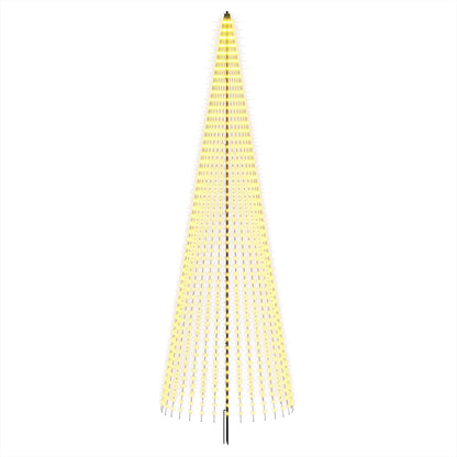Albero di Natale LED 485 cm 1632 LED Bianco caldo Ferro Nero