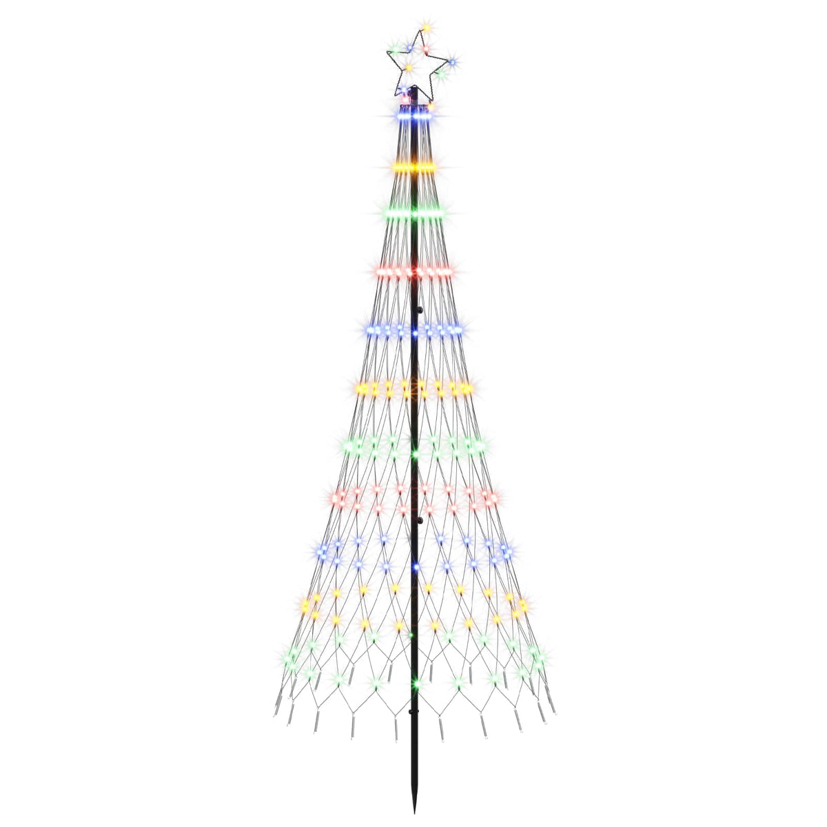 Albero di Natale LED 180 cm 230 LED Ferro