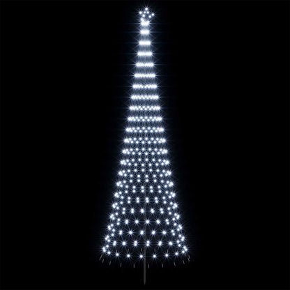 Albero di Natale LED 400 cm 450 LED Bianco freddo Ferro Nero