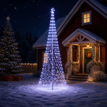 Albero di Natale LED 400 cm 450 LED Ferro