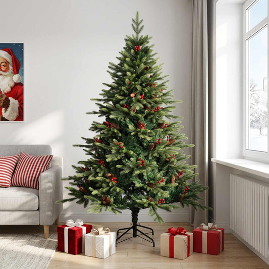 Albero di Natale Artificiale con Rami Pieghevoli 240 cm