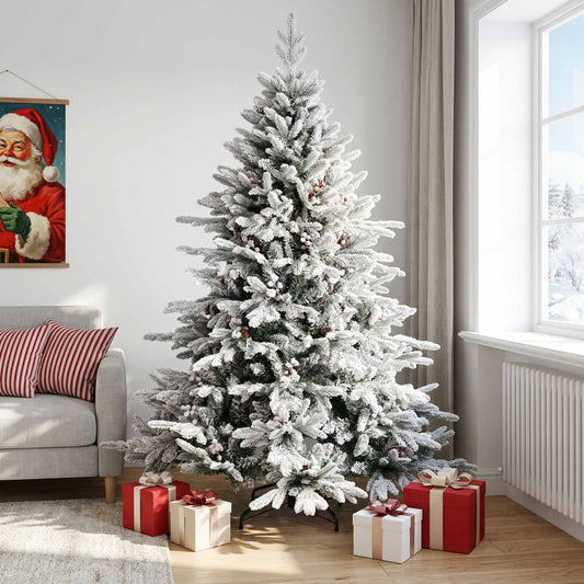 Albero di Natale Artificiale con Rami Pieghevoli 210 cm