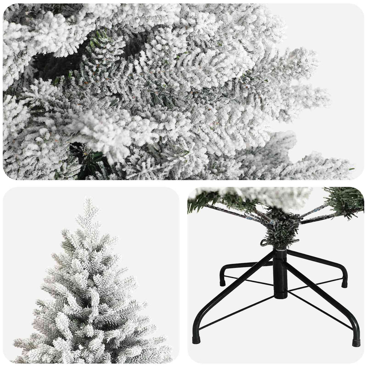 Albero di Natale Artificiale con Rami Pieghevoli 180 cm