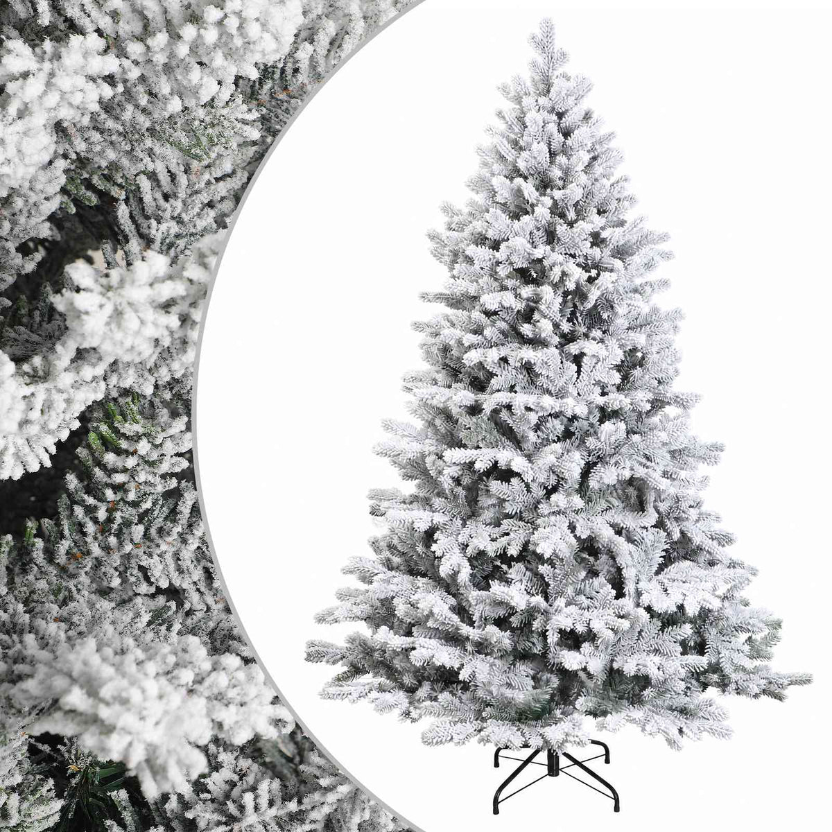 Albero di Natale Artificiale con Rami Pieghevoli 180 cm