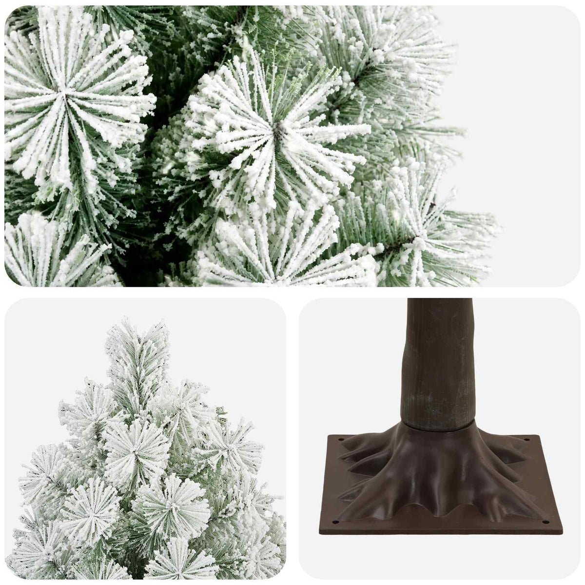 Albero di Natale Artificiale con Rami Pieghevoli 120 cm