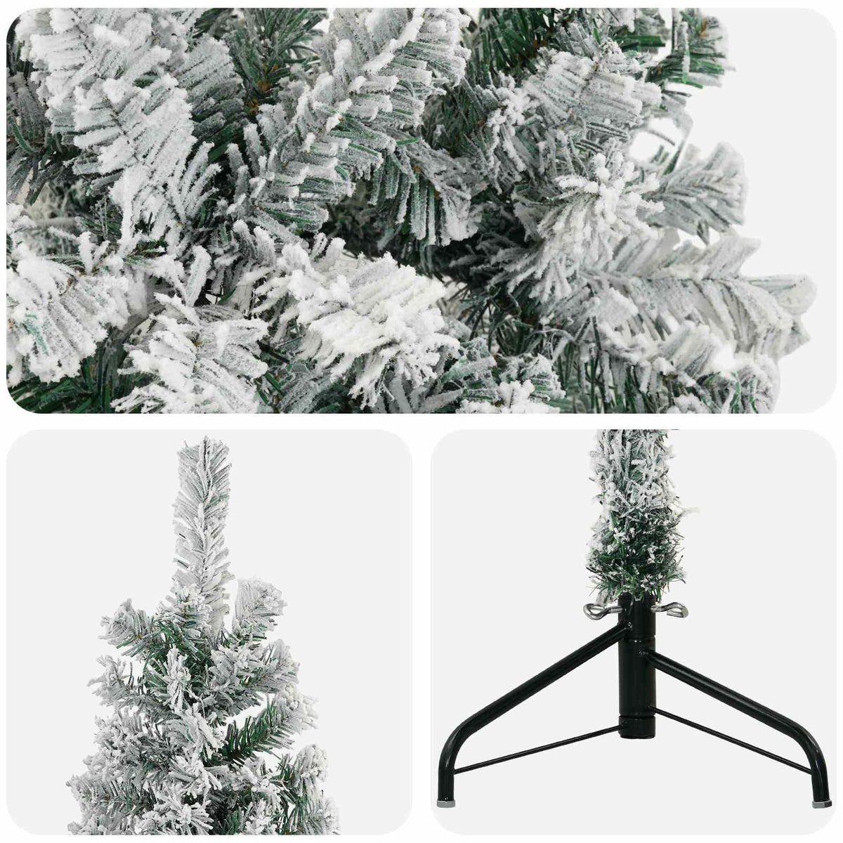 Albero di Natale artificiale 180 cm PVC e Acciaio | homemem39