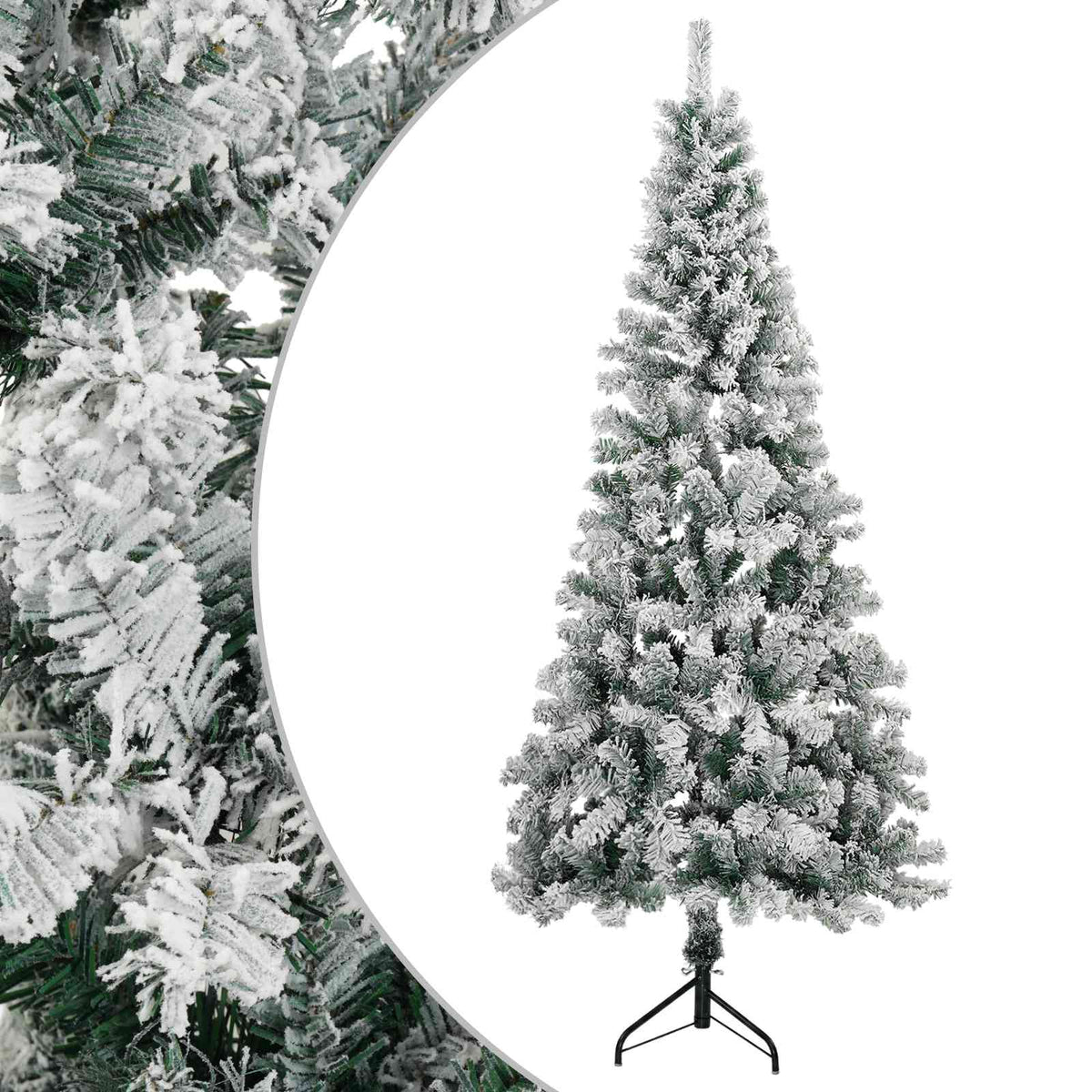 Albero di Natale artificiale 180 cm PVC e Acciaio