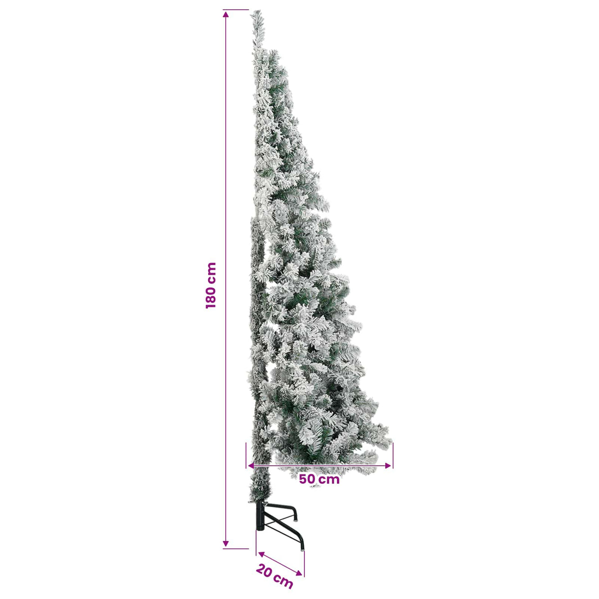 Albero di Natale artificiale 180 cm PVC e Acciaio | homemem39