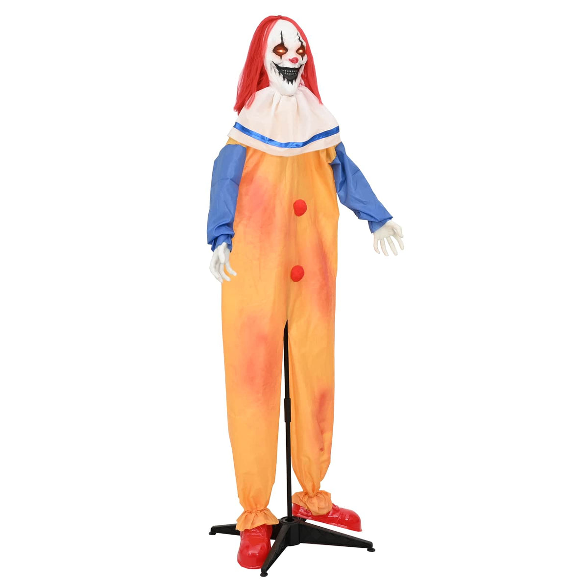 Clown spaventoso di Halloween SPOOKA Giallo e Blu | homemem39