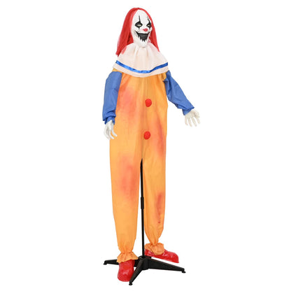 Clown spaventoso di Halloween SPOOKA Giallo e Blu | homemem39