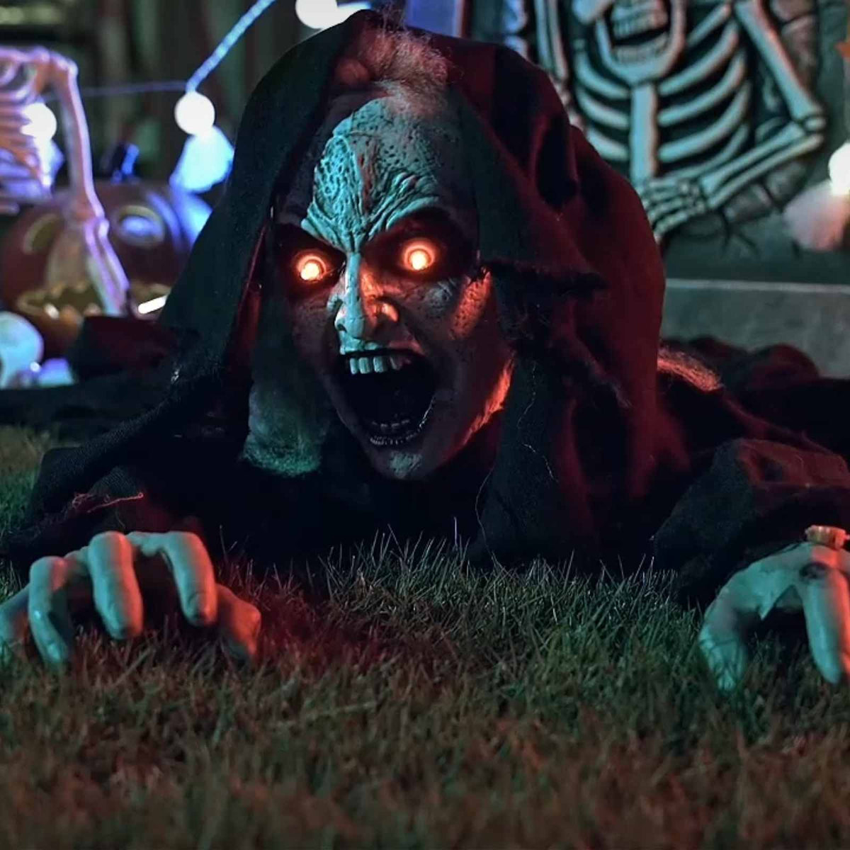 Zombie strisciante di Halloween SPOOKA Nero 41 x 130 x 24 cm