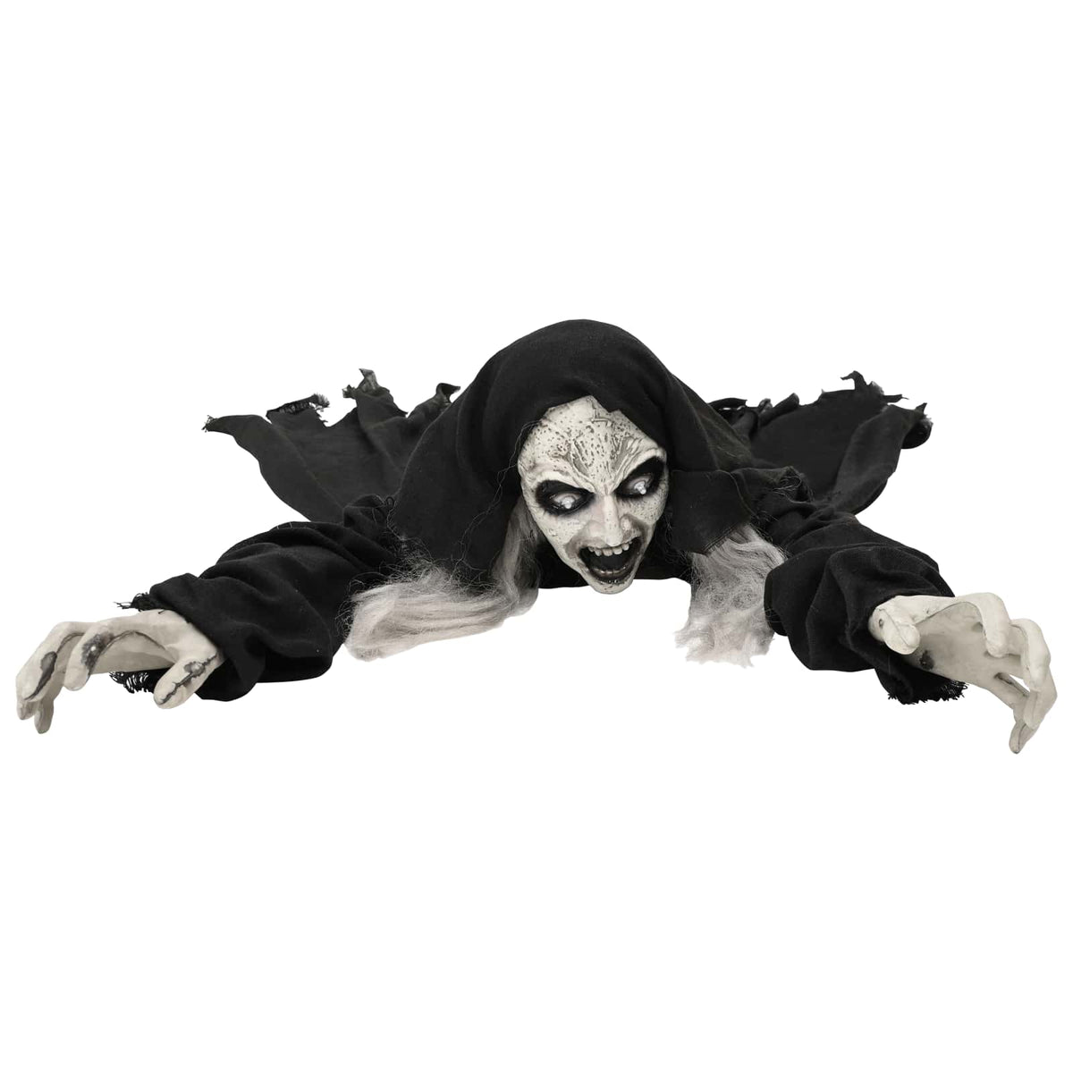 Zombie strisciante di Halloween SPOOKA Nero 41 x 130 x 24 cm