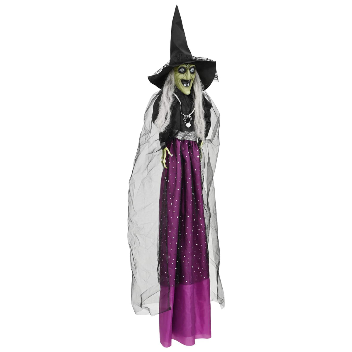 Strega di Halloween da appendere SPOOKA Viola 30 x 133 cm | homemem39