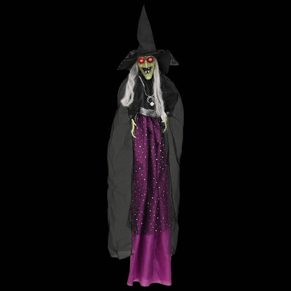 Strega di Halloween da appendere SPOOKA Viola 30 x 133 cm | homemem39