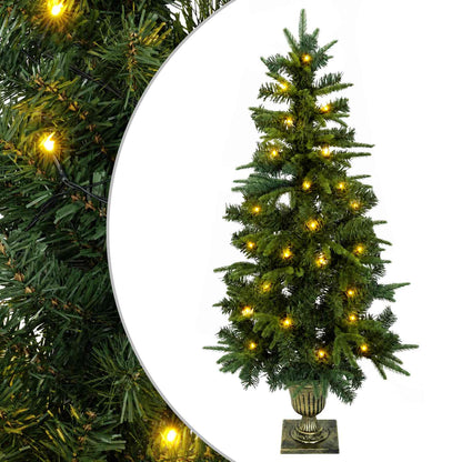 Albero di Natale Mini 120 cm 100 LED Bianco caldo PVC e PE