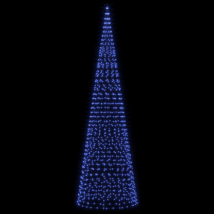 Luci per albero di Natale con picchetti e asta per bandiera