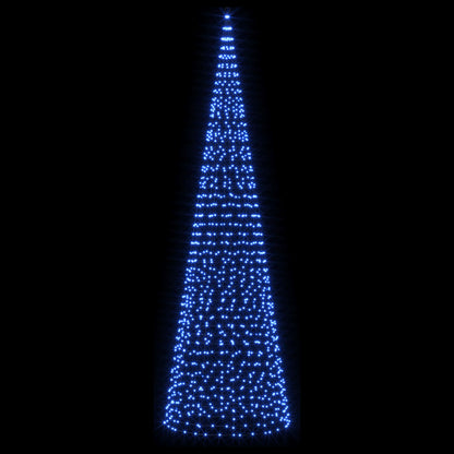 Luci per albero di Natale con picchetti e asta per bandiera
