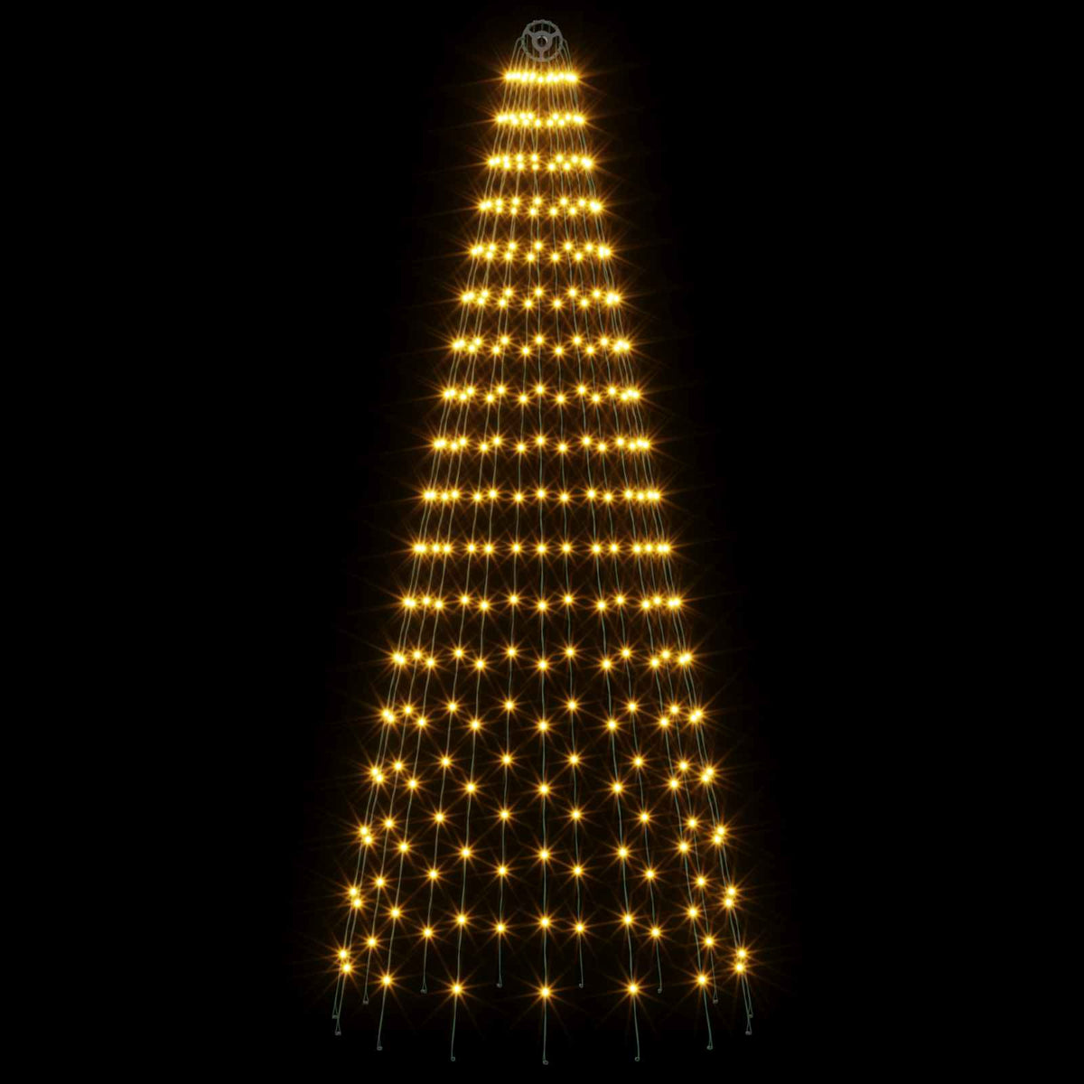 Luci per albero di Natale con picchetti e asta per bandiera | homemem39