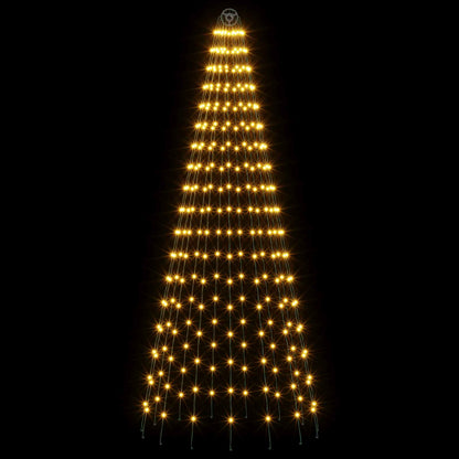 Luci per albero di Natale con picchetti e asta per bandiera | homemem39