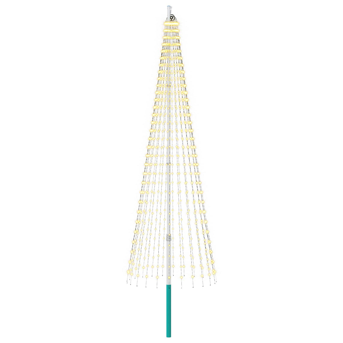 Luci per albero di Natale con picchetti e asta per bandiera | homemem39