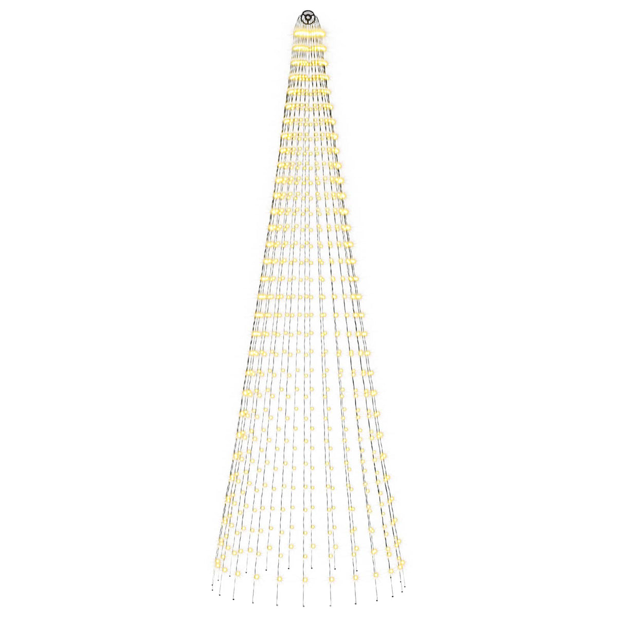 Luci per albero di Natale con picchetti e asta per bandiera | homemem39