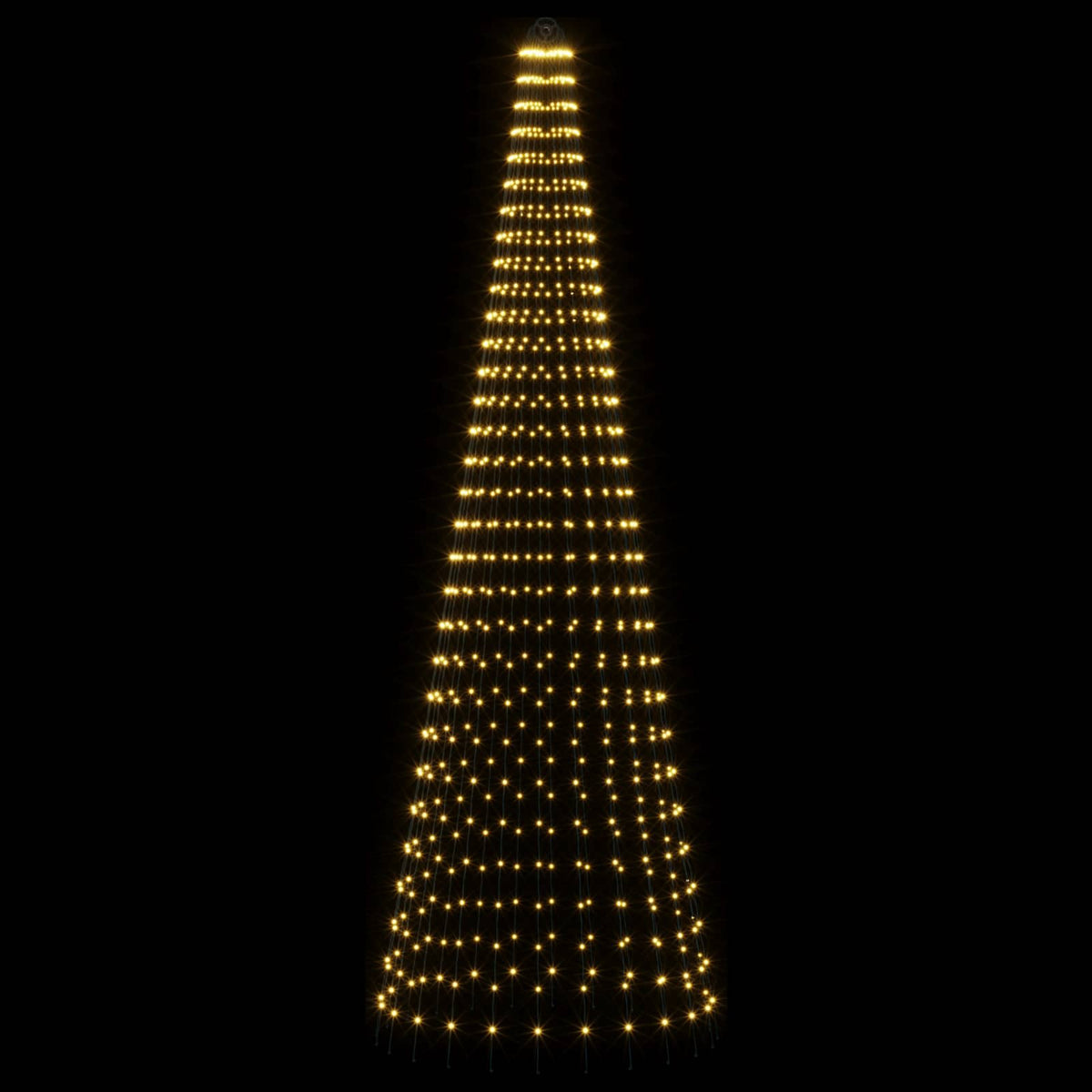 Luci per albero di Natale con picchetti e asta per bandiera | homemem39