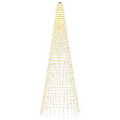 Luci per albero di Natale con picchetti e asta per bandiera
