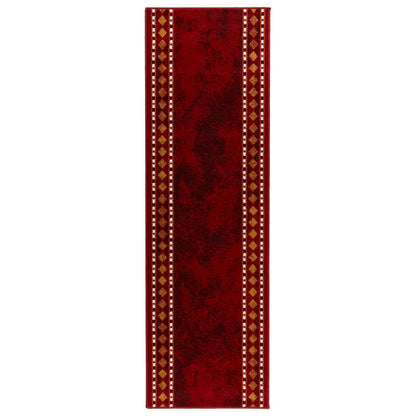 Tappeto Runner FLORNES Tessuto Rosso PP 7 mm
