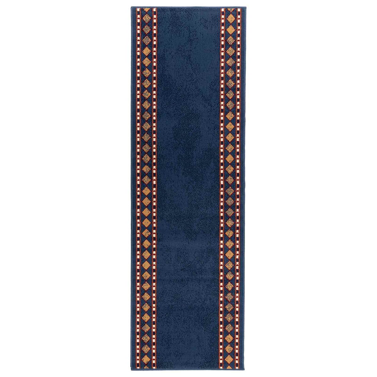 Tappeto Runner FLORNES Tessuto Blu PP 7 mm