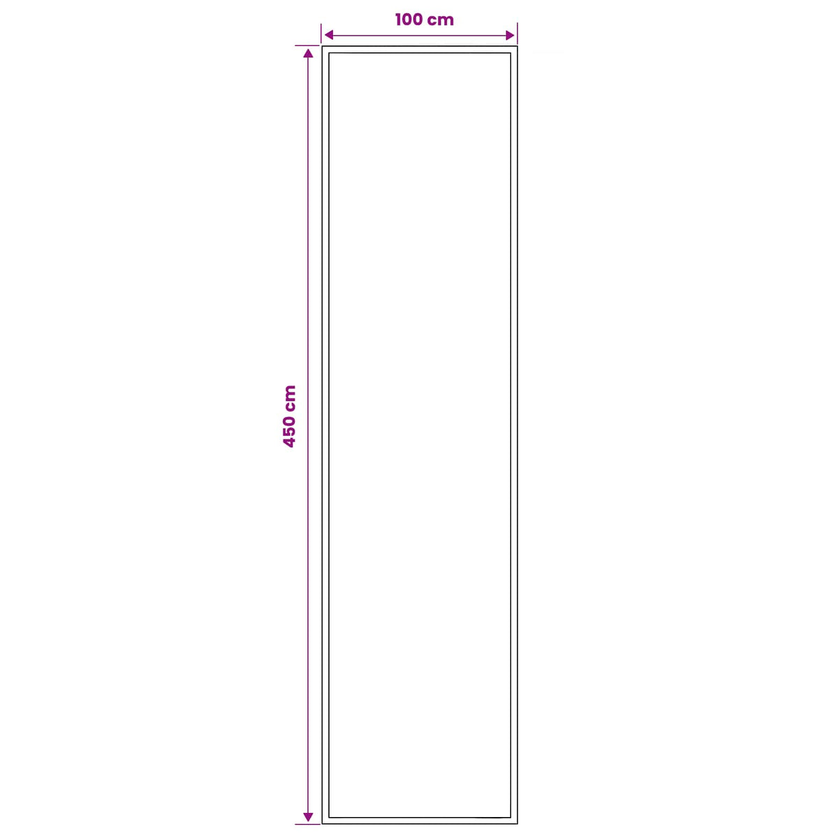 Tappeto Runner FLORNES Tessuto Grigio PP 7 mm | homemem39