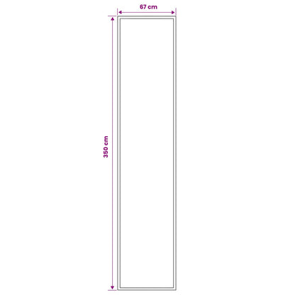 Tappeto Runner FLORNES Tessuto Marrone PP 7 mm | homemem39