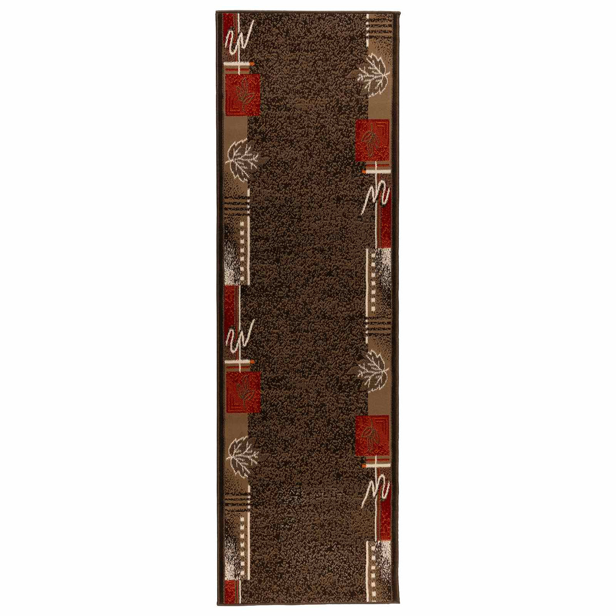 Tappeto Runner FLORNES Tessuto Marrone PP 7 mm | homemem39